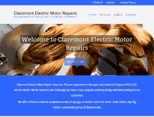 Tablet Screenshot of claremontelectricmotorrepairs.co.uk